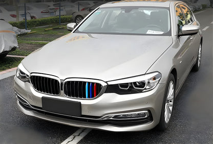 Kidney Grilles 1 Bar (2017-2020, M-Color with Chrome Trim) for BMW 5 Series G30/G31 2017-2023 - image 1