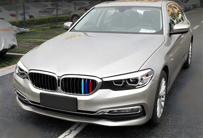 Kidney Grilles 1 Bar (2017-2020, M-Color with Chrome Trim) for BMW 5 Series G30/G31 2017-2023 - image 1