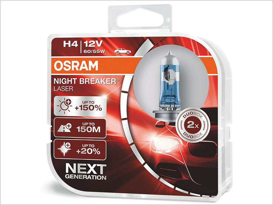 Osram H4 60/55W Night Breaker Laser +150% 64193NL150 Headlight Bulb - image 1