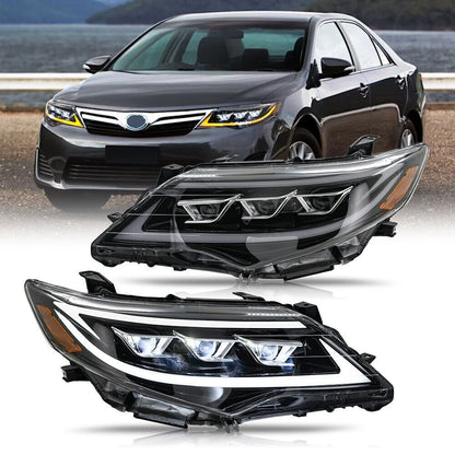 Front headlights Lexus-design (2011-2014, 2 pcs) for Toyota Camry 2011–2017 - image 1