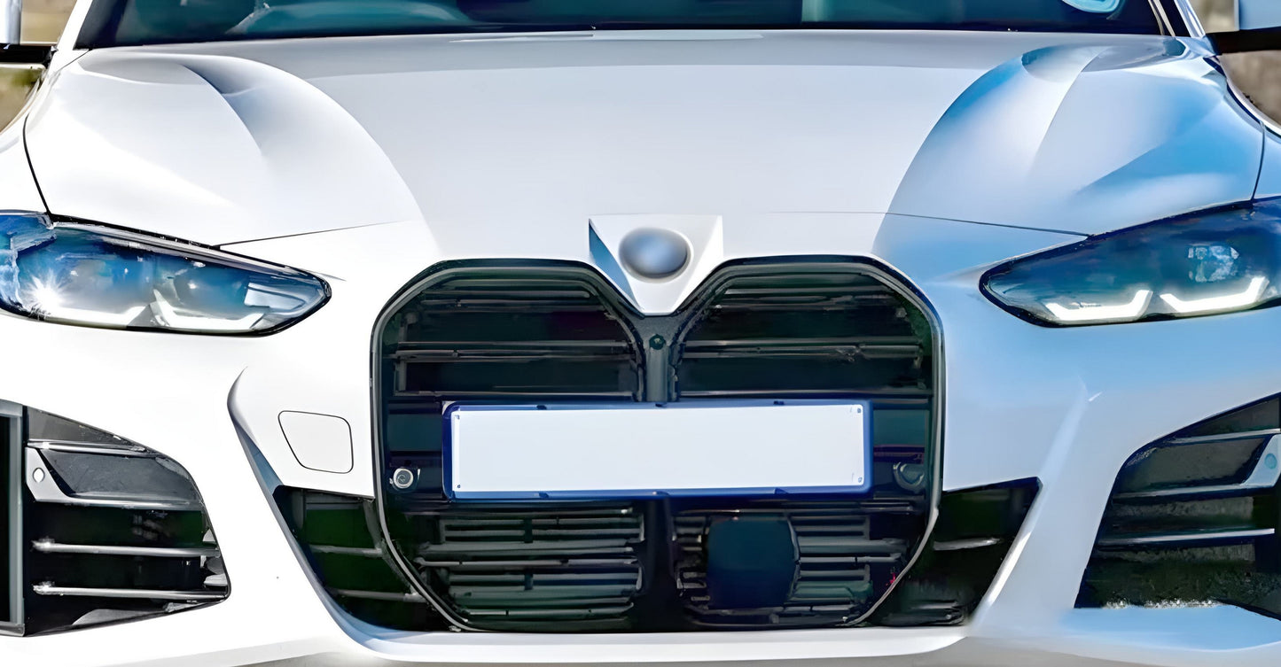 Kidney Grilles M-Look (for I4 G26, 2022+, Gloss Black) for BMW 4 Series G22/23/26 2020- - image 3