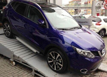 Lateral platforms X5-type (2 EA., alum.) for Nissan Qashqai 2014-2021 - Reelken Auto