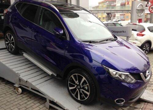 Lateral platforms X5-type (2 EA., alum.) for Nissan Qashqai 2014-2021 - Reelken Auto