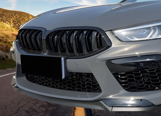 Kidney Grilles M-Look (2018-2022, Gloss Black) for BMW 8 Series G14/G15/G16 2018- - image 1