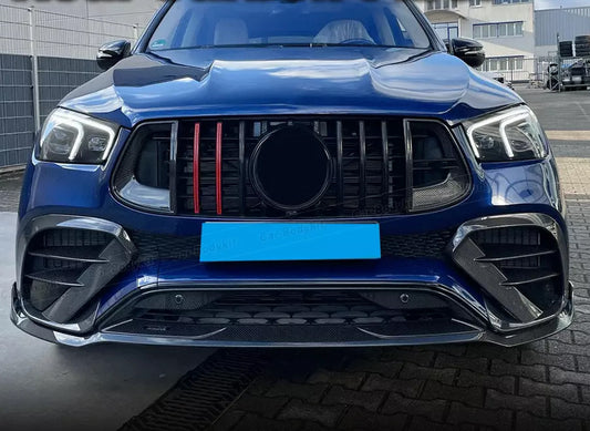 Front Grille GT Panamericana GT-R Carbon (for AMG-Line/GLE53/GLE63 2019-2023) for Mercedes GLE W167 2018- - image 2