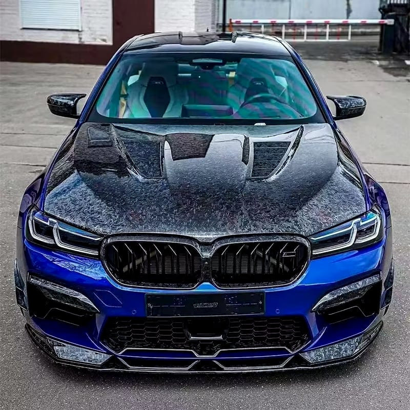 Hood (F90-style, Forged carbon) for BMW 5 Series G30/31 2017-2023 - image 1