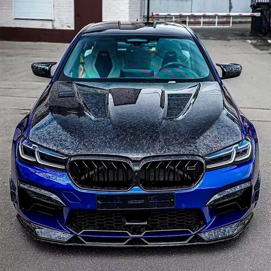 Hood (F90-style, Forged carbon) for BMW 5 Series G30/31 2017-2023 - image 1