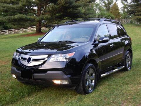 Side pipes (2 pcs., stainless steel) for Acura MDX 2007-2013 - Reelken Auto