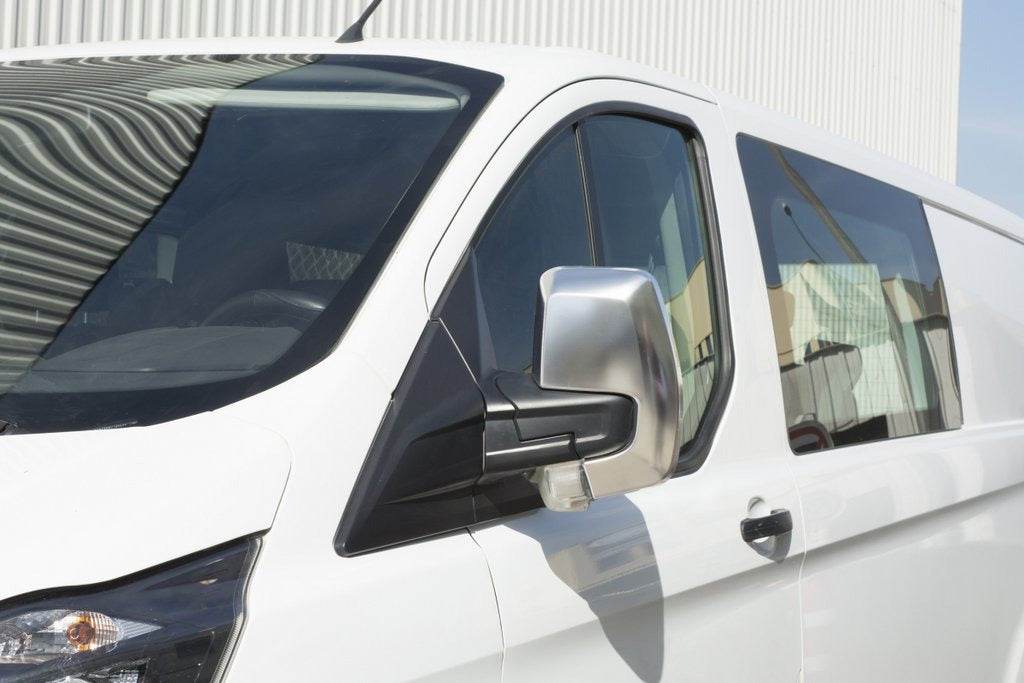 Covers for mirrors Grey Mat (2 pieces, plastic) for Ford Custom 2013-2022 - Reelken Auto