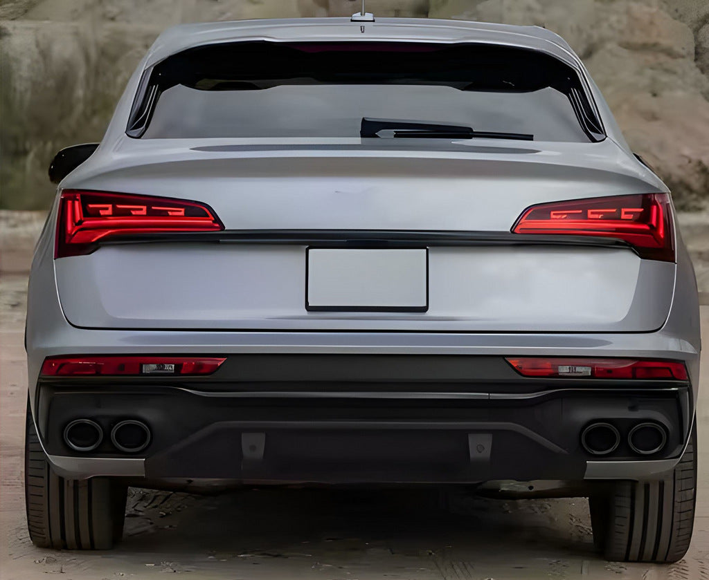 Rear diffuser (2020-2024, with nozzles Black) for Audi Q5 2017-2025 - image 3