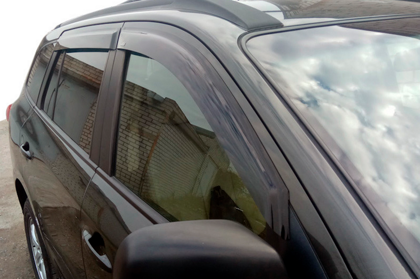 Window Deflectors (4 pcs, HIC) for Hyundai Santa Fe 2 2006-2012 - image 11