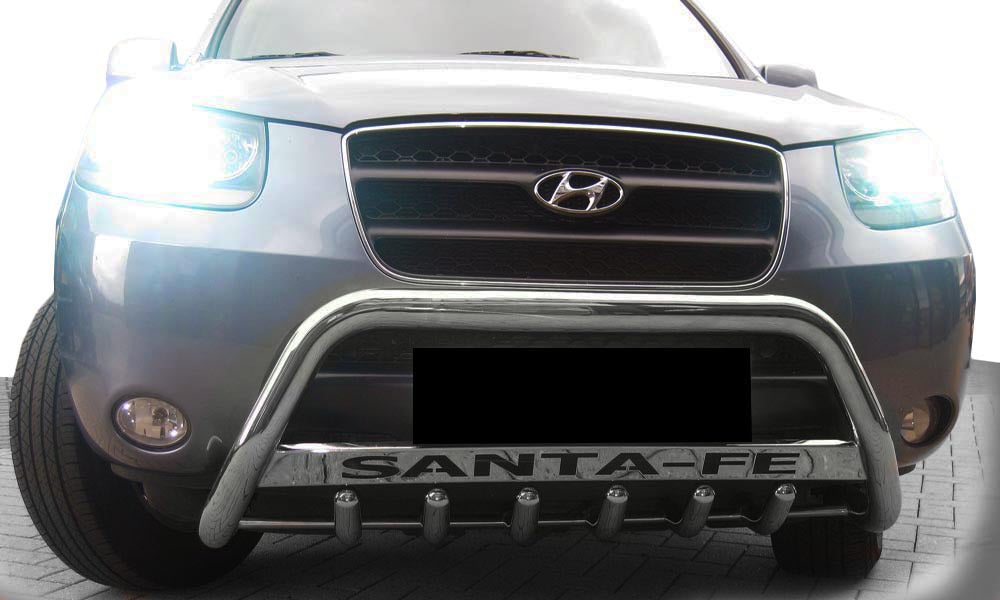 Bull Bar WT004 (Stainless Steel) for Hyundai Santa Fe 2 2006-2012 - image 3