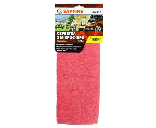 Universal napkins 35x40 cm red SA-210 SAPFIRE Cleaner - Reelken Auto