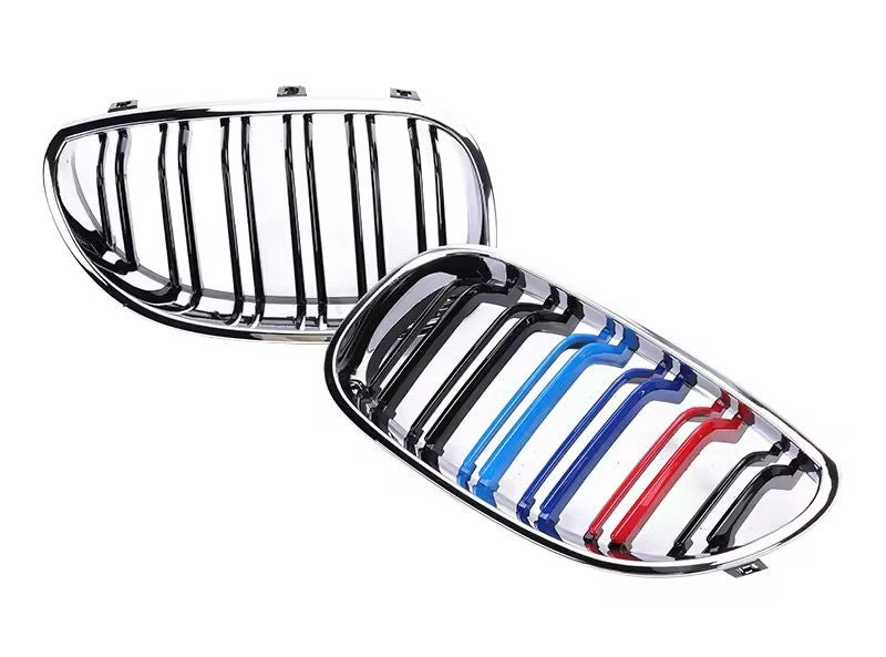 Kidneys M-Look (M-Color with Chrome Trim) for BMW 5 Series E60/E61 2003-2010 - image 2