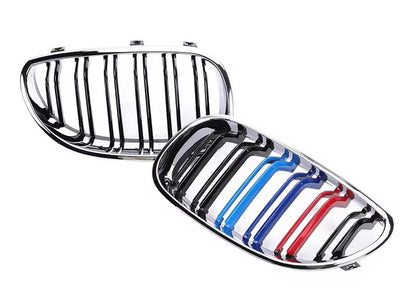 Kidneys M-Look (M-Color with Chrome Trim) for BMW 5 Series E60/E61 2003-2010 - image 2