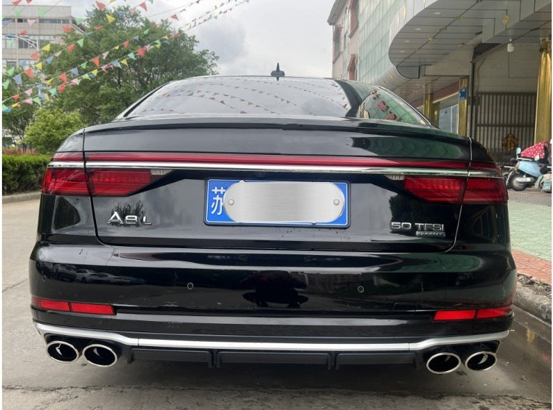 Rear diffuser with S-Style inserts (2022+) for Audi A8 2018- - image 1