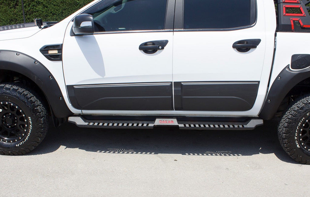 Side sills Dakar V2 without LED (2015-2019, 2 pcs, metal) for Mitsubishi L200 2015-2024 - image 4