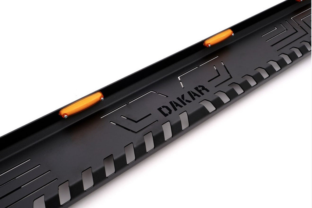 Side sills Dakar V1 with LED (2019+, 2 pcs, metal) for Mitsubishi L200 2015-2024 - image 2
