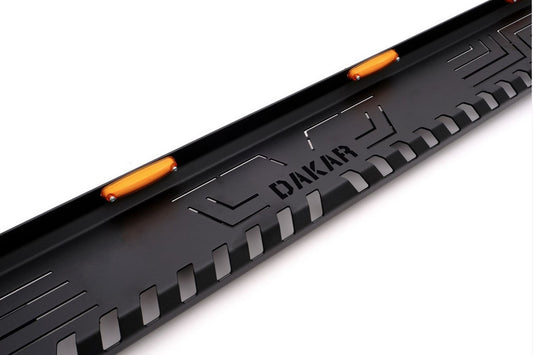 Side sills Dakar V1 with LED (2019+, 2 pcs, metal) for Mitsubishi L200 2015-2024 - image 2