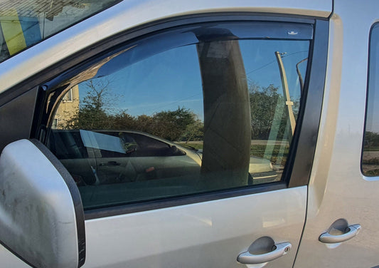 In-channel window deflectors (2 pcs, HIC) for Volkswagen Caddy 2004-2010 - image 1