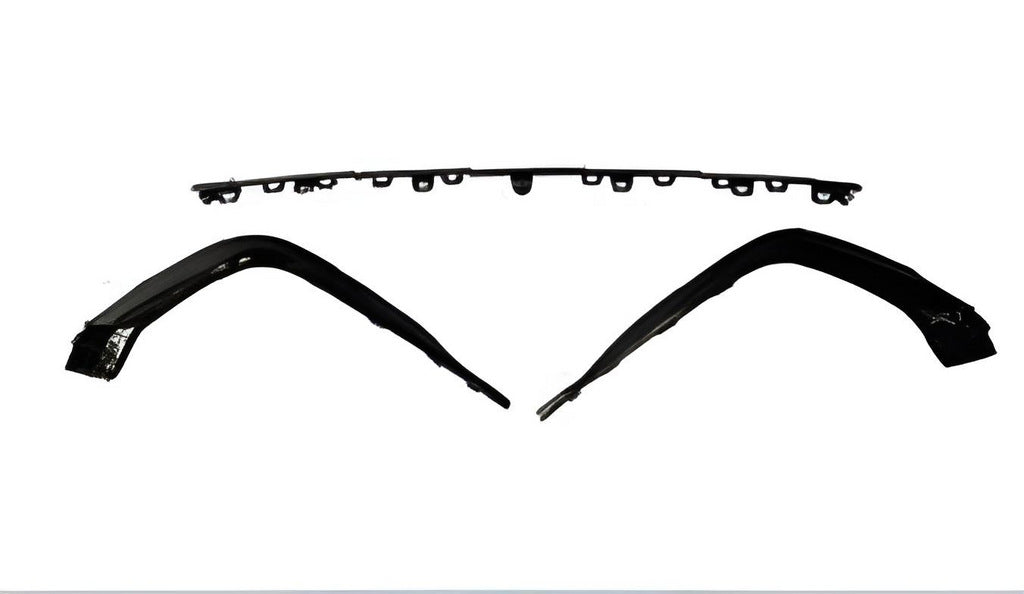 Rear diffuser inserts (2020-2024, Black) for Audi A4 B9 2015-2024 - image 1