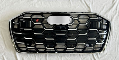 RS-style front grille (2024- , gray with chrome) for Audi A6 C8 2018- - image 2