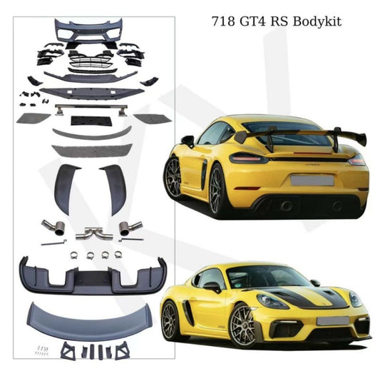 GT4 RS body kit for Porsche Boxster/Cayman 982 (718) 2016- - image 1