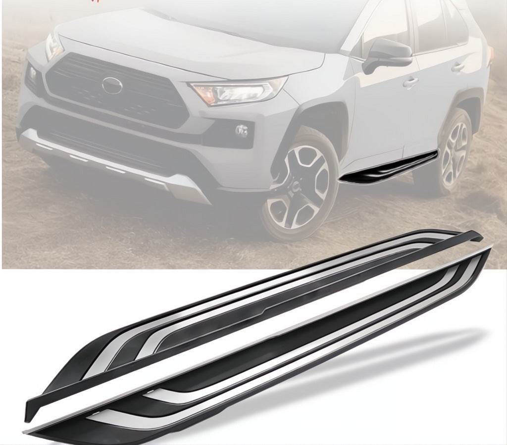 Side sills OEM V2B (2 pieces, aluminum) for Toyota Rav 4 2019- - Reelken Auto