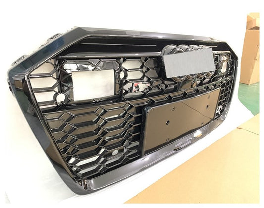 RS-style front grille (with ACC, black) for Audi A6 C8 2018- - image 2