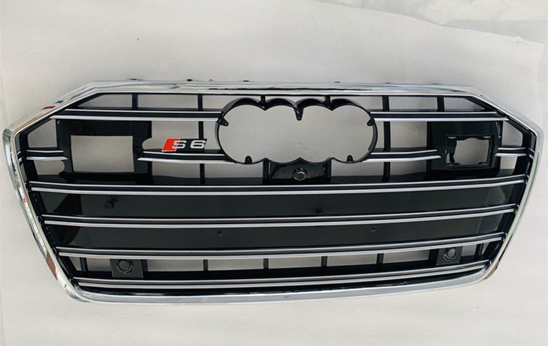 Front Grille S-Style (with ACC, black with chrome) for Audi A6 C8 2018- - image 3