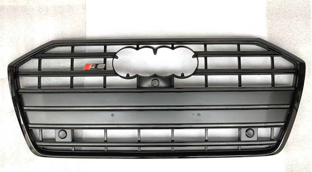 S-style front grille (black) for Audi A6 C8 2018- - image 2