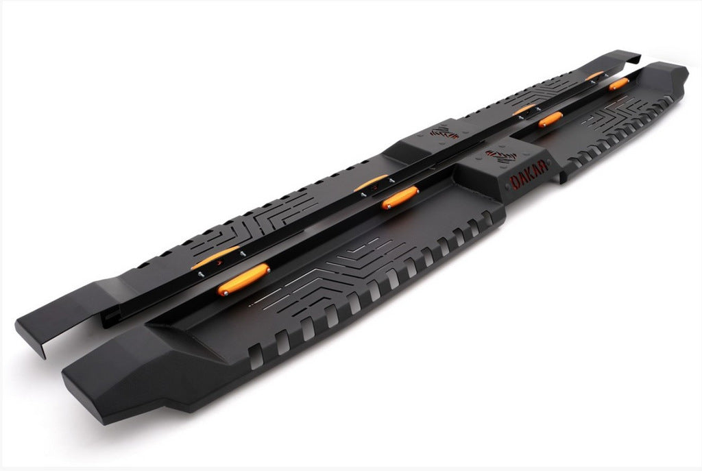 Side sills Dakar V2 with LED (2019+, 2 pcs, metal) for Mitsubishi L200 2015-2024 - image 5