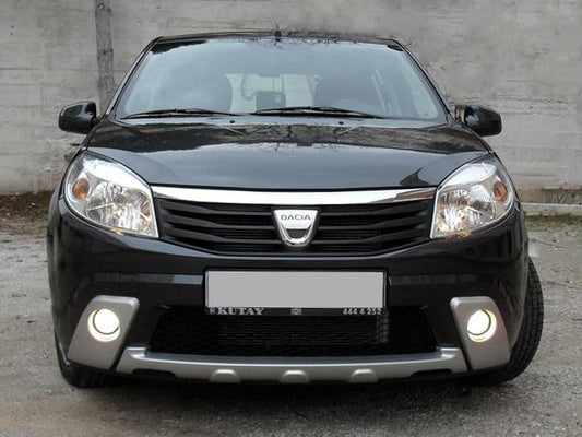 Front bumper covers (3 pcs, primed) for Dacia Sandero 2007-2013 - image 1