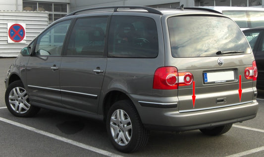 Trunk trim stainless steel for Seat Alhambra 1996-2010 - image 1
