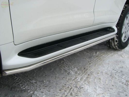 Side rails 2008-2015 (stainless steel) for Lexus LX570/450d - Reelken Auto