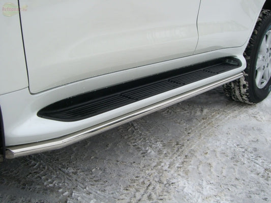 Side steps 2008-2015 (stainless steel) for Lexus LX570/450d 2008-2022 - image 1