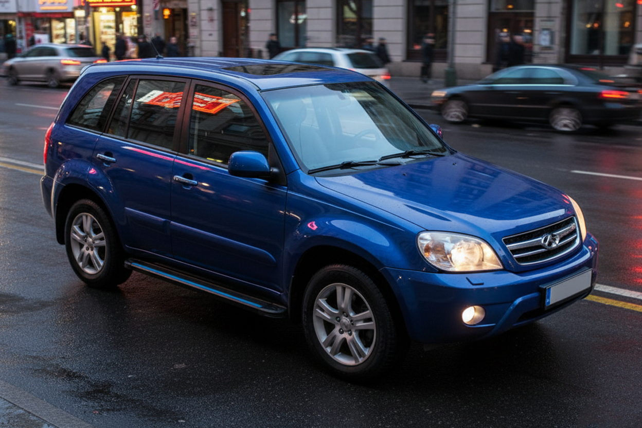 Side Steps Maya Blue (2 pcs, Aluminum) for Chery Tiggo 1 2005-2016 - image 1