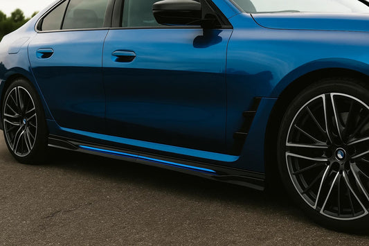 Universal Side Skirt Extensions Niken Blue (ABS) (4pcs) - image 1