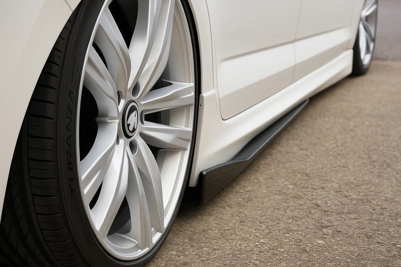 Universal Side Skirt Extensions DPT Aero Black (Gloss Black) - image 2