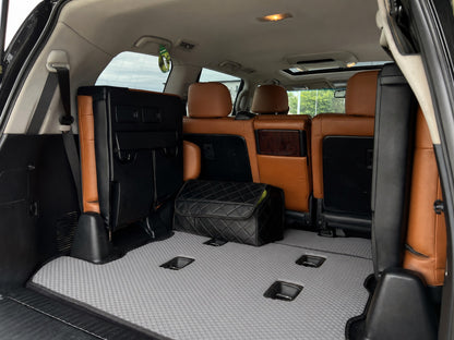 Trunk Mat 2 pcs (EVA, 7 seats, Gray) for Toyota Land Cruiser 200 2007-2021 - image 1