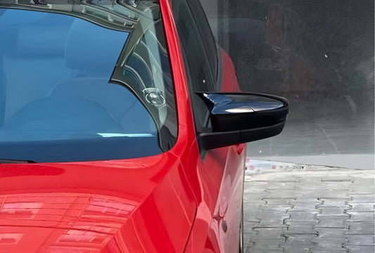 BMW-Style Mirror Covers (with Turn Signal, 2 pcs) for Skoda Rapid 2012-2019 - image 1