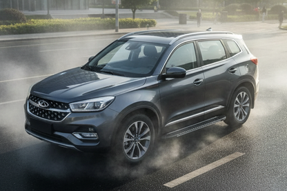 Side Steps Bosphorus Grey (2 pcs, Aluminum) for Chery Tiggo 8 2017- - image 1