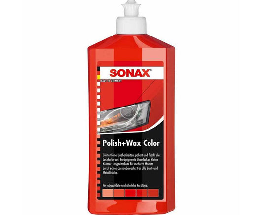 Sonax NanoPro Wax polish colored red 500ml - Reelken Auto