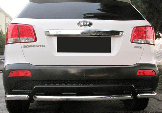 Rear corners with Central AK007-3 (2 PCs, stainless.) for Kia Sorento II XM 2009-2014 - Reelken Auto