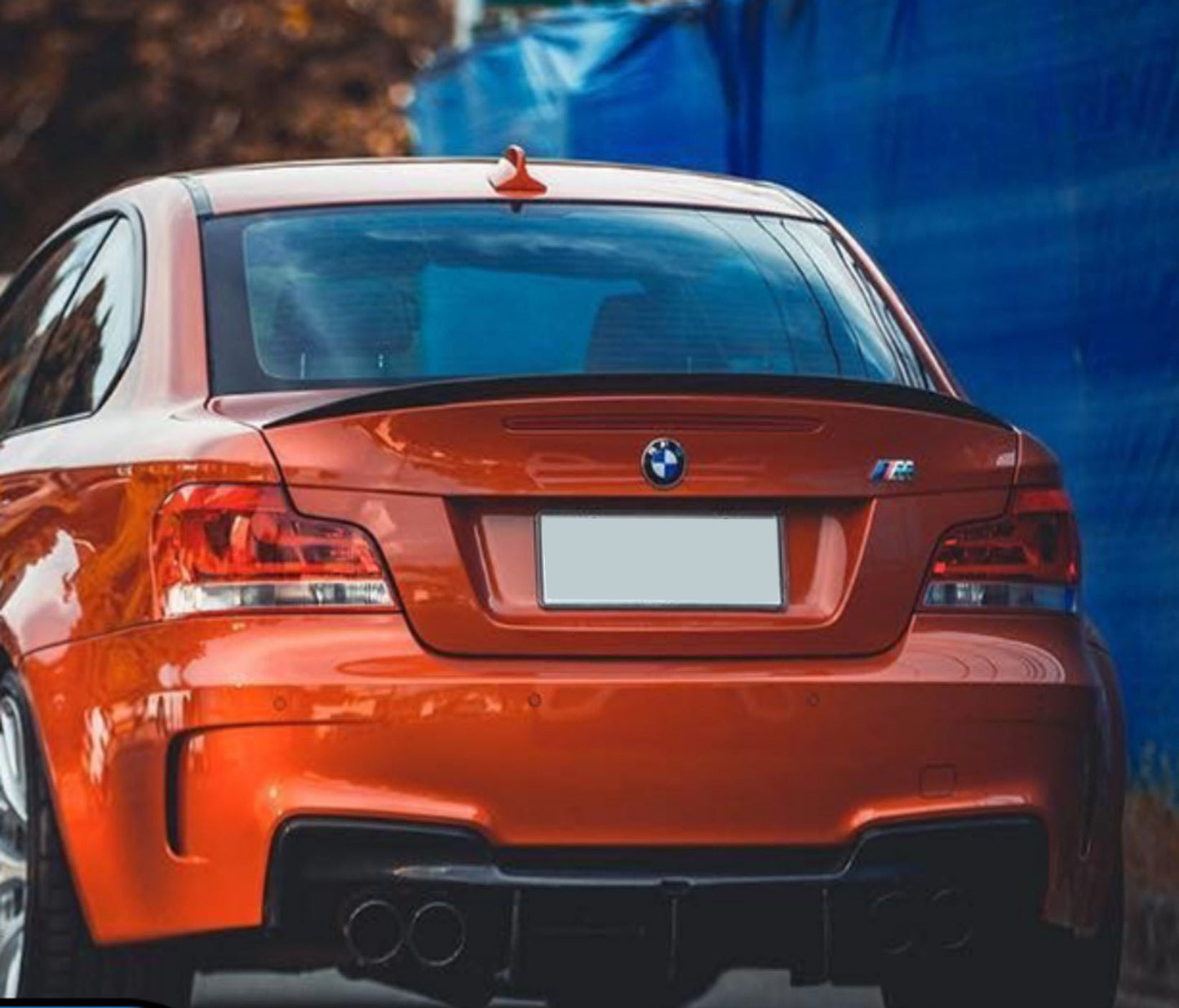 P-Style Spoiler (for E82, primed for painting) for BMW 1 Series E81/E82/E87/E88 2004-2011 - image 2