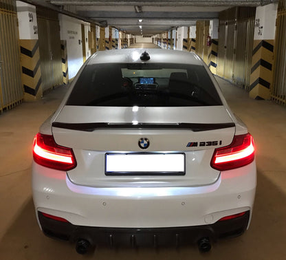 M4-Style Spoiler (for F22, primed for painting) for BMW 2 Series F22/F23 2014-2021 - image 1