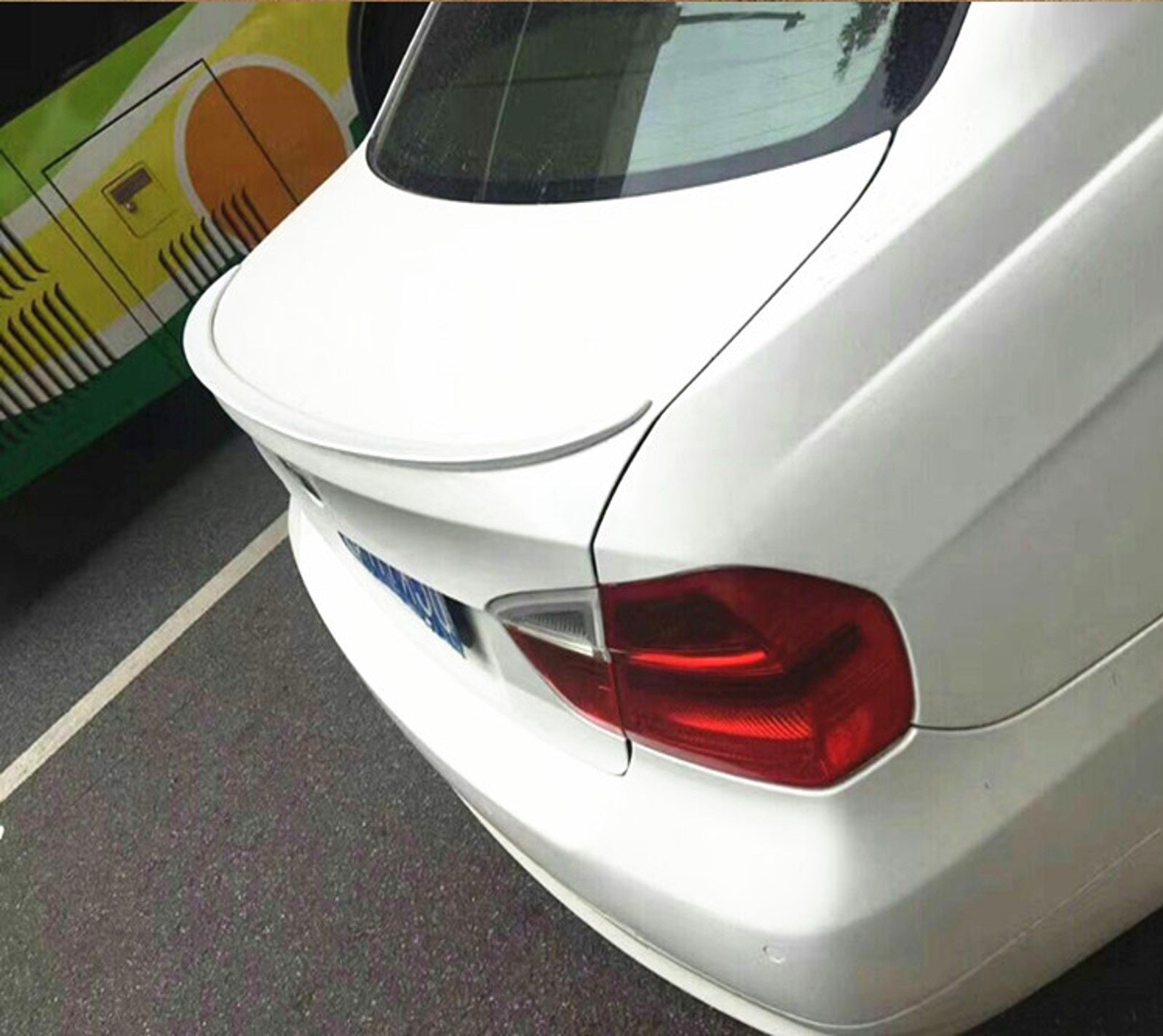 M3-Style Spoiler (for E90, primed for painting) for BMW 3 Series E90/E91 2005-2011 - image 1
