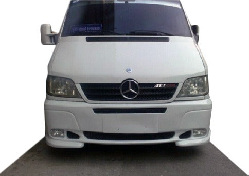 Front bumper lip with 2 headlight cutouts (primed for painting) for Mercedes Sprinter W901/902/903/904/905 1995-2006 - image 2