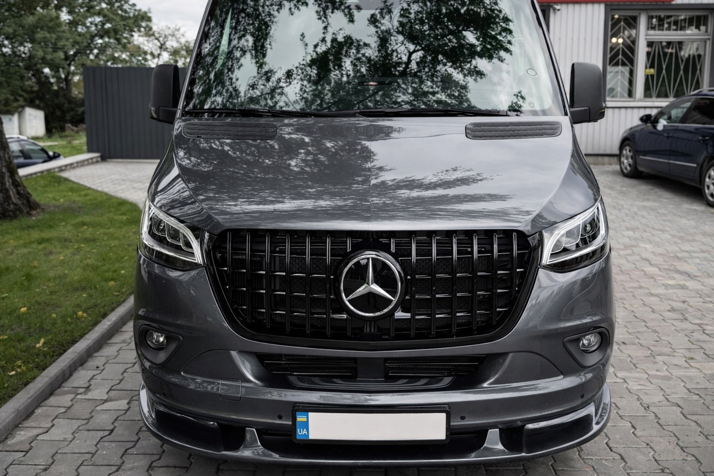 Front bumper lower lip (primed for painting) for Mercedes Sprinter W907/W910 2018- - image 1