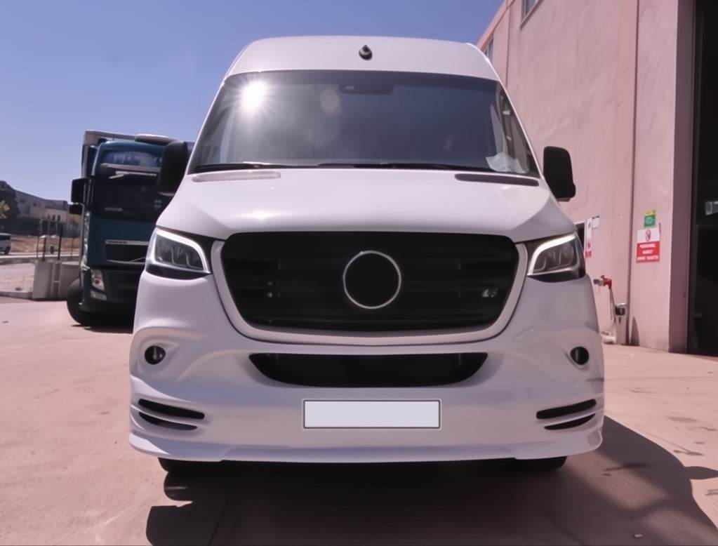 Front bumper cover V3 (for painting) for Mercedes Sprinter W907/W910 2018↗ - Reelken Auto